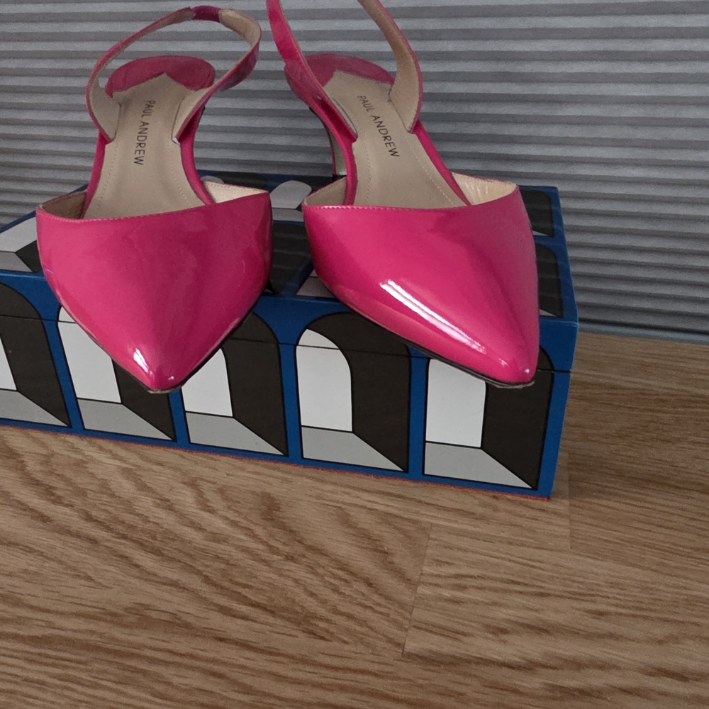 PAUL ANDREW hot Pink Shoes 37 - Picture 5 of 9